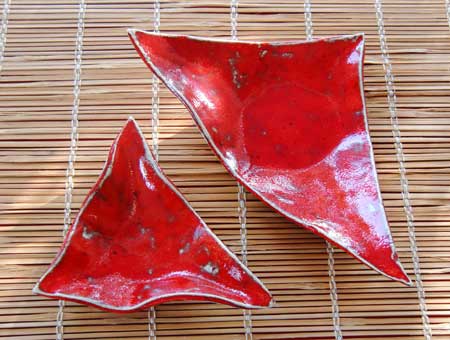 rote Keramik Schalen - NR: 106 - VERKAUFT rote Keramik Schalen - NR: 106 - VERKAUFT