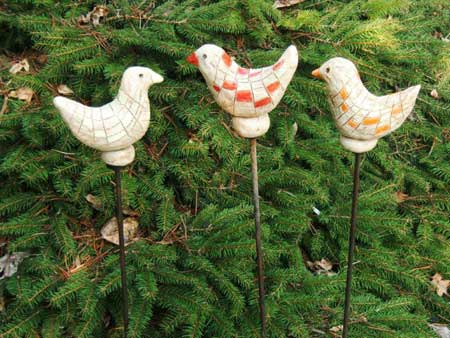 Keramikvögel Vogelstele - NR: 135 Keramikvögel Vogelstele - NR: 135