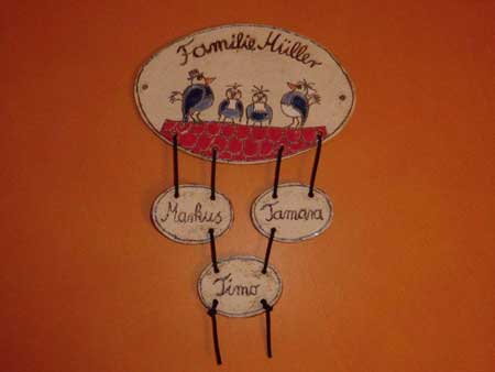 Keramik Hausschild / Türschild - NR: 150 - VERKAUFT Keramik Hausschild / Türschild - NR: 150 - VERKAUFT