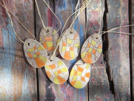 Bunte Ostereier aus Keramik - NR: 170 Bunte Ostereier aus Keramik - NR: 170