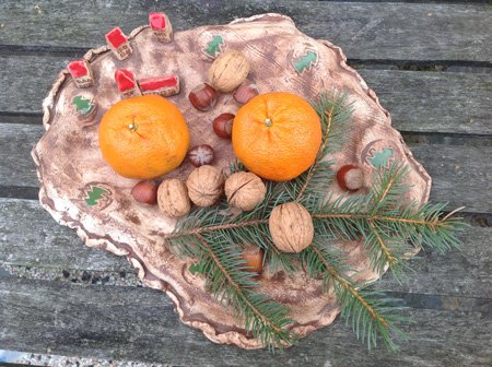 Weihnachtsteller mit Häusern - Nr.: 208 Weihnachtsteller mit Häusern - Nr.: 208