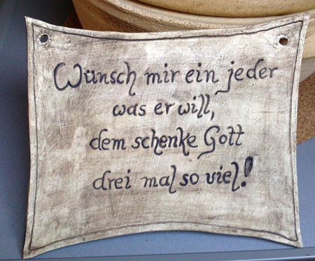 Türschild mit Spruch in Natur - Nr.: 215 Türschild mit Spruch in Natur - Nr.: 215